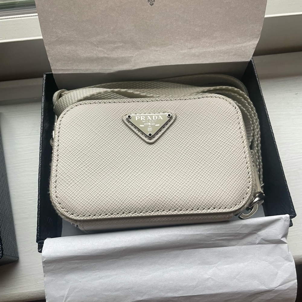 Prada Saffiano Leather Mini Pouch